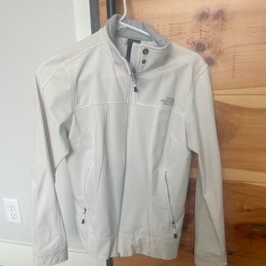 North Face White Wind breaker